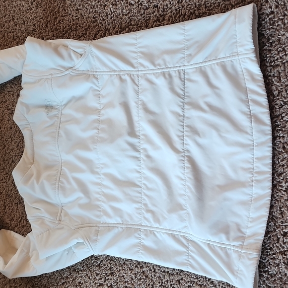 The North Face Mountain Sweatshirt Collarless Full Zip Jacket Small white - Picture 8 of 10